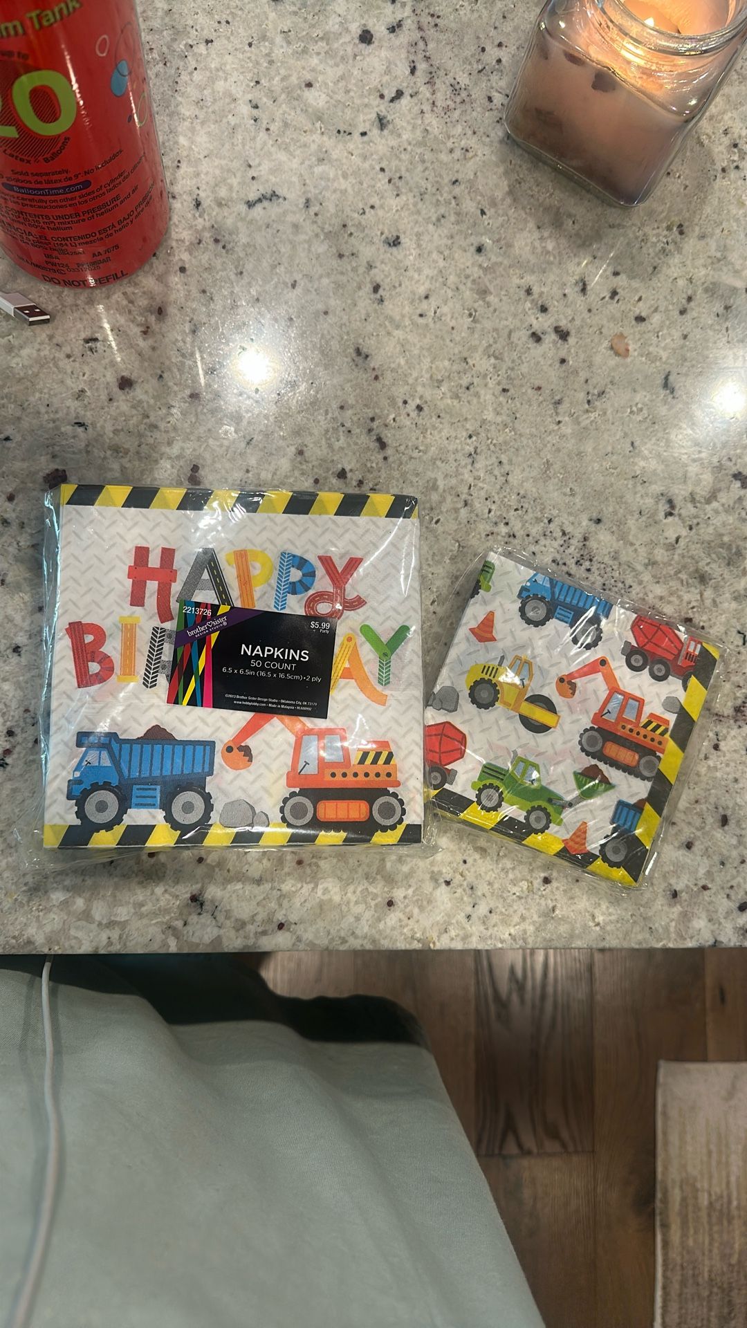 Happy birthday construction