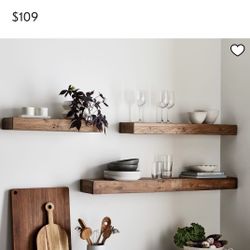 2 West Elm Floating Shelves