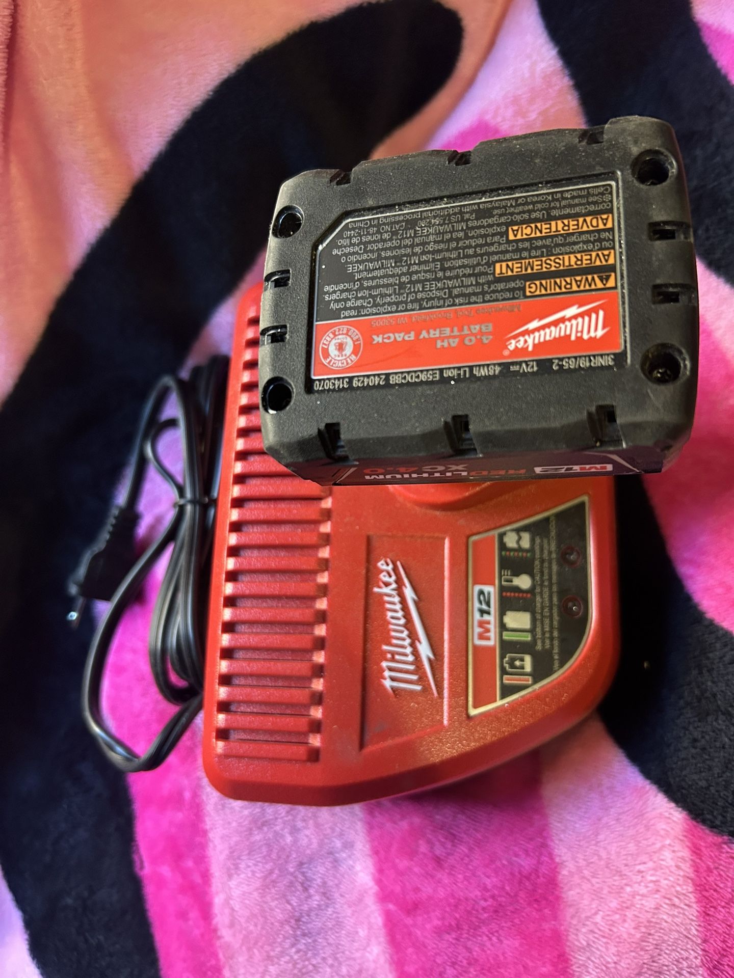 Milwaukee Battery & Charger $45