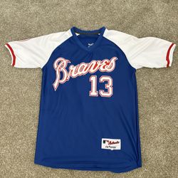 Ronald Acuña Jr. Braves Throwback Pullover Jersey (Medium)