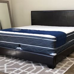 New King Size Bed With 11 Inch Mattress And Free Delivery 