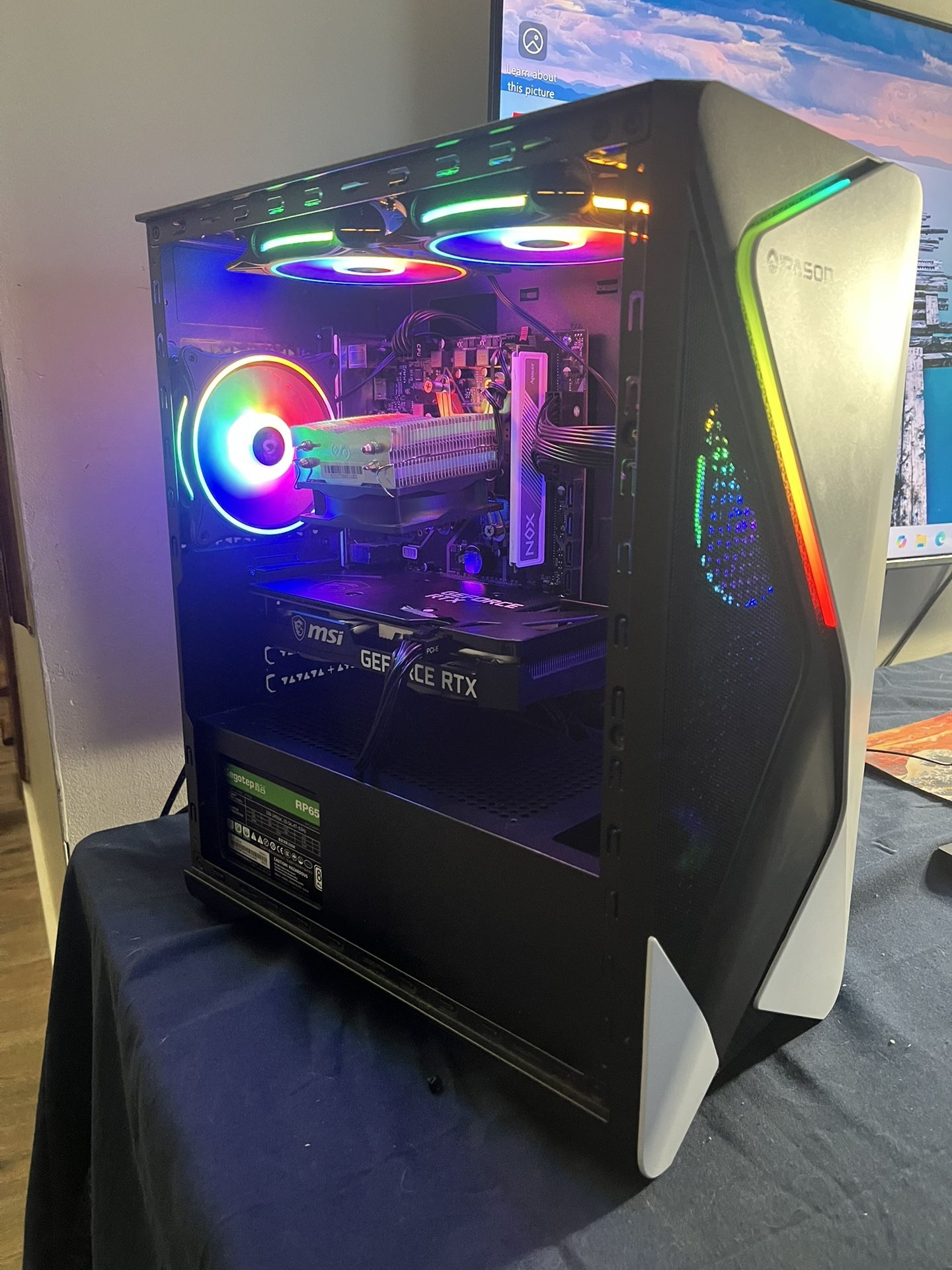 Gaming Pc,Ryzen,RTX,16GB,1TB,WiFi+Bluetooth,Win11.