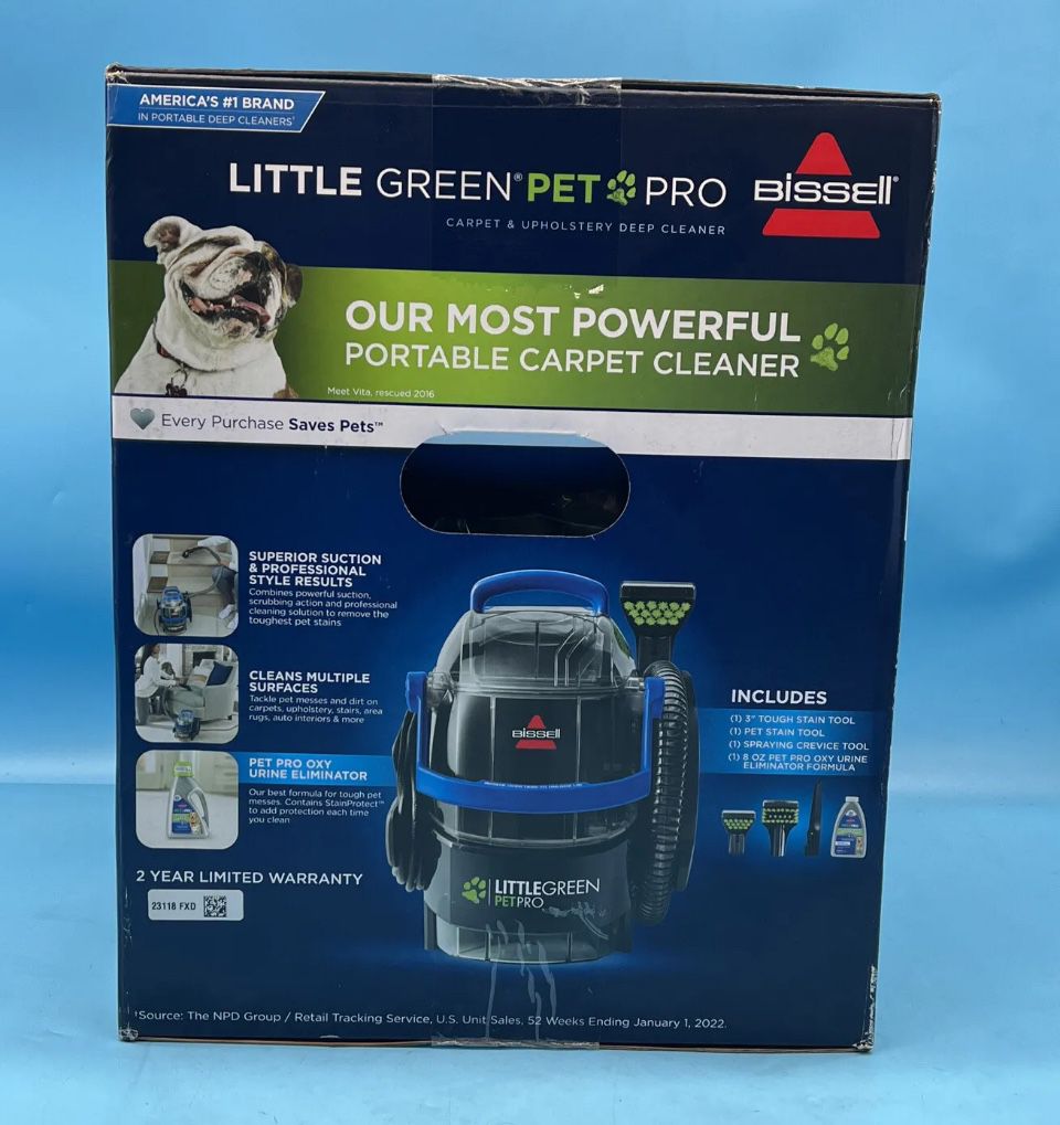 BISSELL Little Green Pet Pro Portable Carpet Cleaner Model 