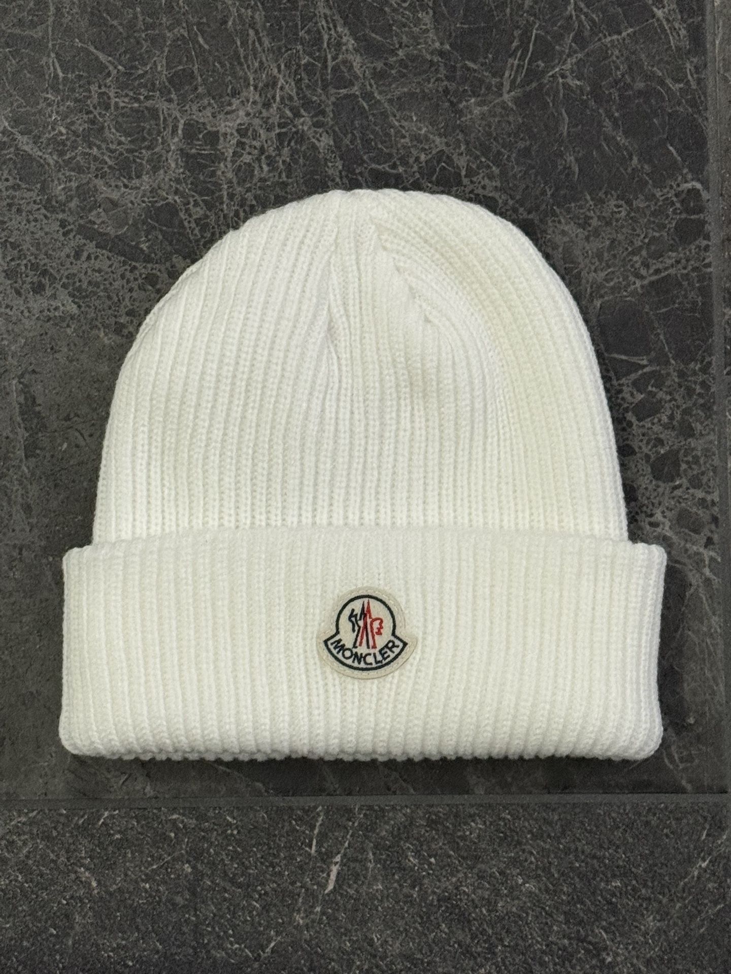 White Moncler Beanie