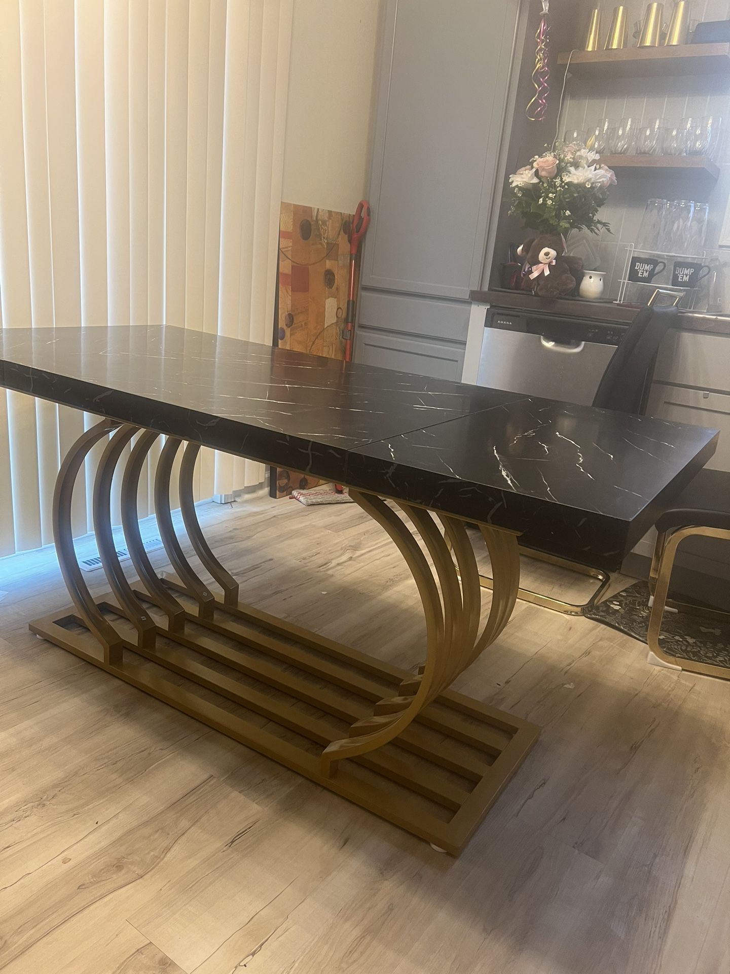 Gold And Black Table 