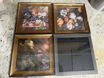 New 4 Piece 9.75” x 9.75” Picture Frames