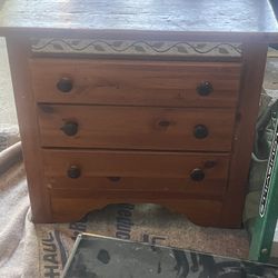 Free Night Stand Wood Heavy 
