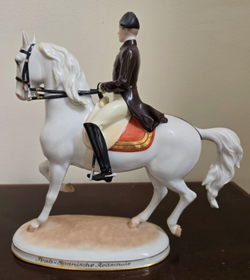 Augarten Wien Porcelain Spanish Riding School 'Trab Trot with Rider'