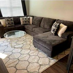 M1S02_  Ballinasloe Smoke U Shaped Comfort Sectional * P A Y   E A S I L Y