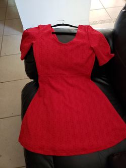 New Red Spandex Dress