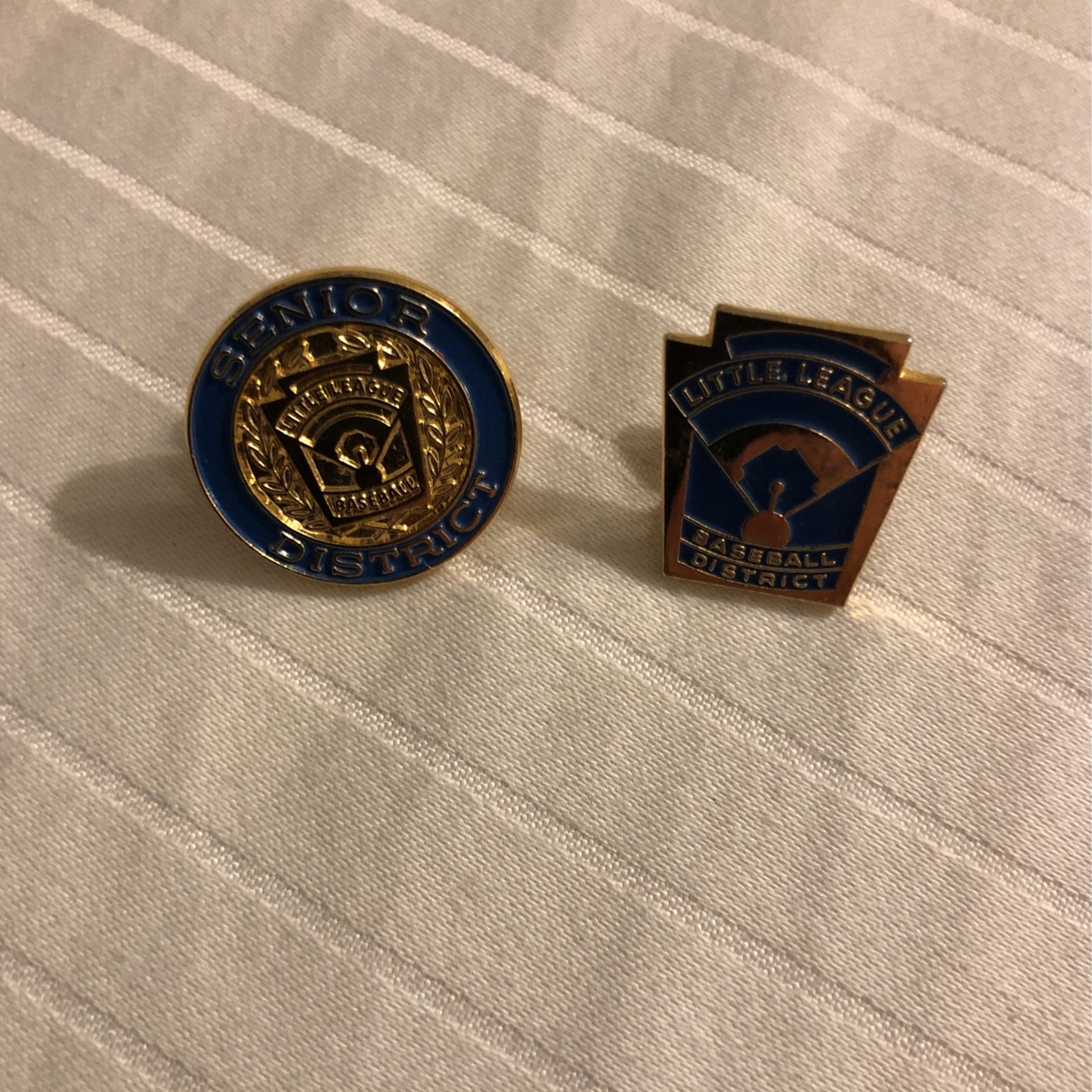 Little League Baseball District pin Lot Of 2