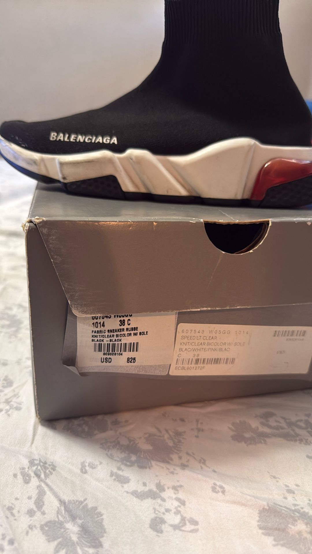 Balenciaga Women’s Size 38 Black/white/pink