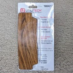 NEW Utilitech decorative oak finish end caps for home office garage warehouse light fixtures