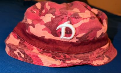 Vintage Y2K Pink Camo Bucket Hat Embroidered Logo Small / Youth Size Streetwear