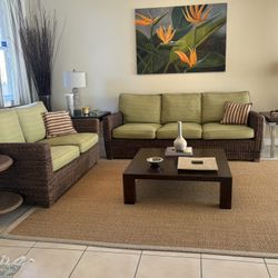 Wicker Living Room Set