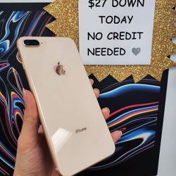 Apple IPhone 8 Plus 64GB Unlocked For All Carriers including International - $25 Down Today, No Credit Required