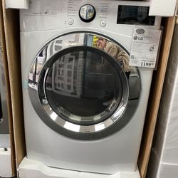WHITE FRONT LOAD GAS DRYER