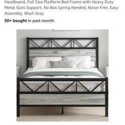 Full Bed frame and mattress 