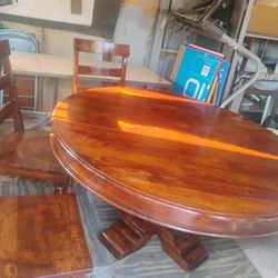 Malacca Mango 60" Round Table