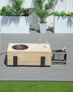 Fire pit ceramic 2in 1  new in the box
