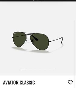 NEW Ray Ban Aviator Classic Sunglasses