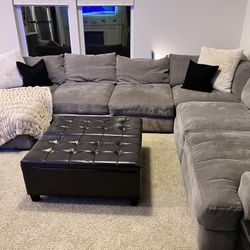 Coffee Table Storage Ottoman 