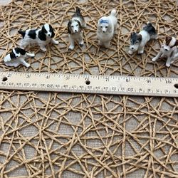 Assorted Vintage Miniature Porcelain Dogs