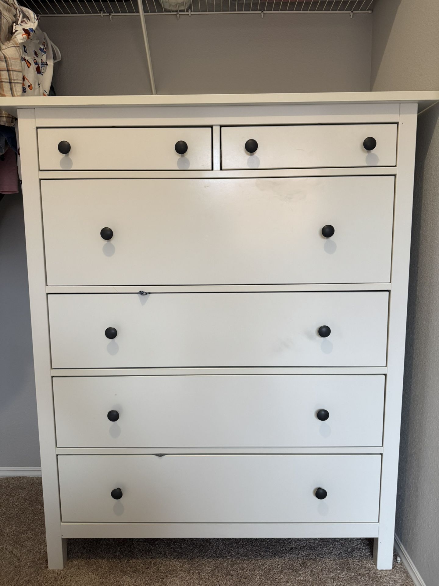 White 6-Drawer Dresser β $100 OBO