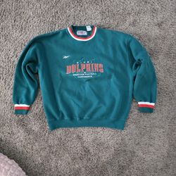 Vintage Miami Dolphins Sweatshirt Size large 