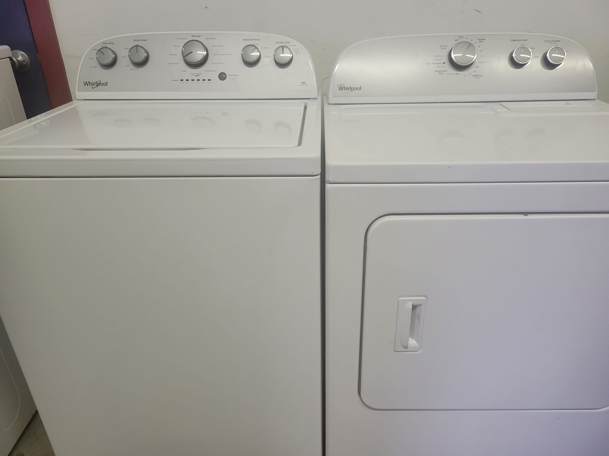Whirlpool Washer And Dryer