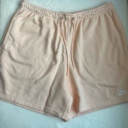 Nike Men's Size L Coral Fleece Athletic Shorts Drawstring Elastic Waist Pockets