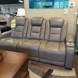 Genuine Leather Power Sofa Reclining 