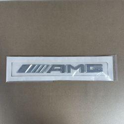 Silver AMG Badge Boot Mercedes