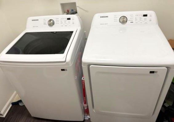 New Samsung Electric Washer and Dryer
