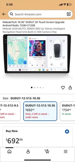 MekedeTech 10.36" DUDU7 2K Android Car Stereo Head Unit