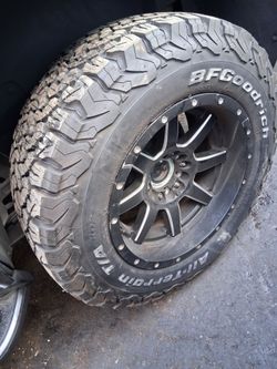 Fuel 6 lug chevy rims silverado gmc parts