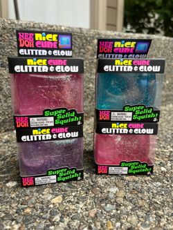 Needoh glitter and glow cubes