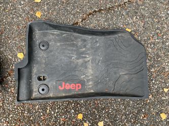 Jeep Accessories Including Laser cut custom waterproof mats as well as handles and a fire extinguisher holder (mats Cut For 2020 Gladiator truck) Thumbnail