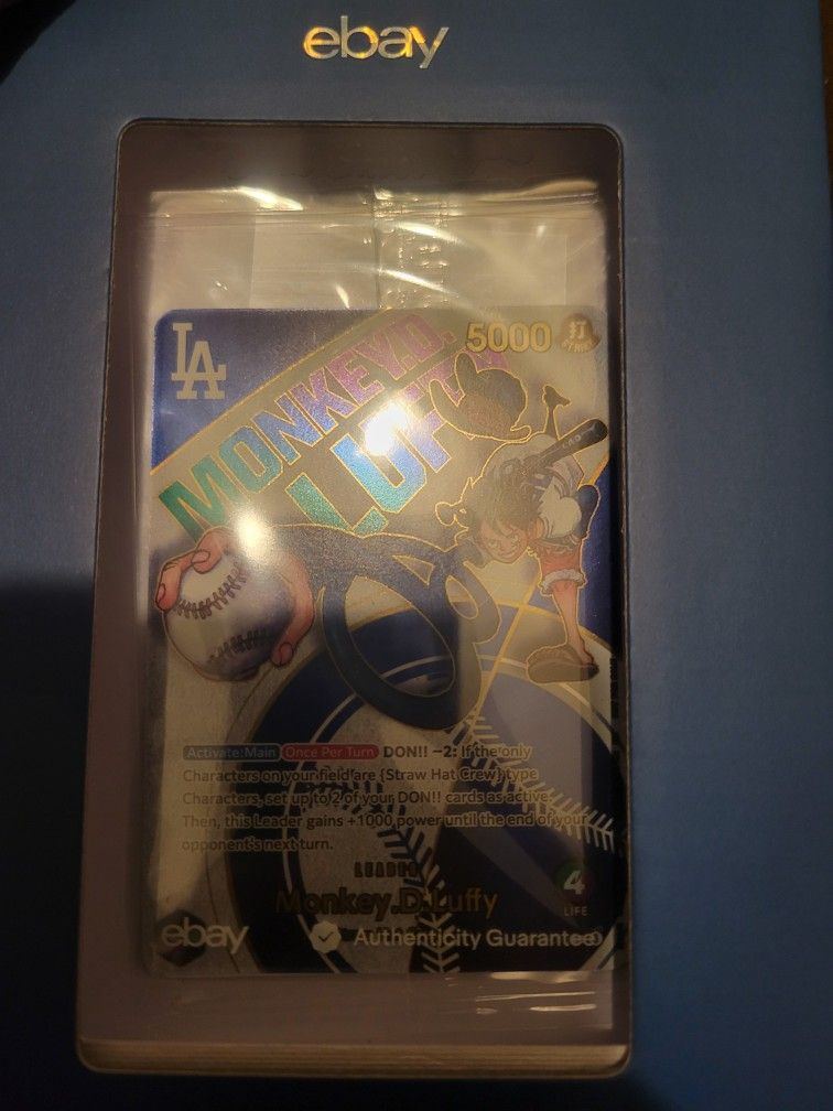 DODGERS X ONE PIECE PROMO CARD MONKEY D. LUFFY 07/03/25 OPTCG