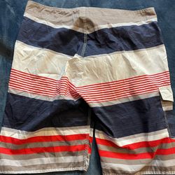 Men’s size 38 4th of July Red white and blue board shorts Nonwe brand