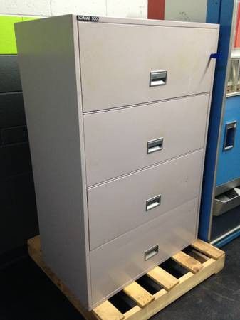 Fire Resistant File. Schwab 5000 lateral filing cabinet.