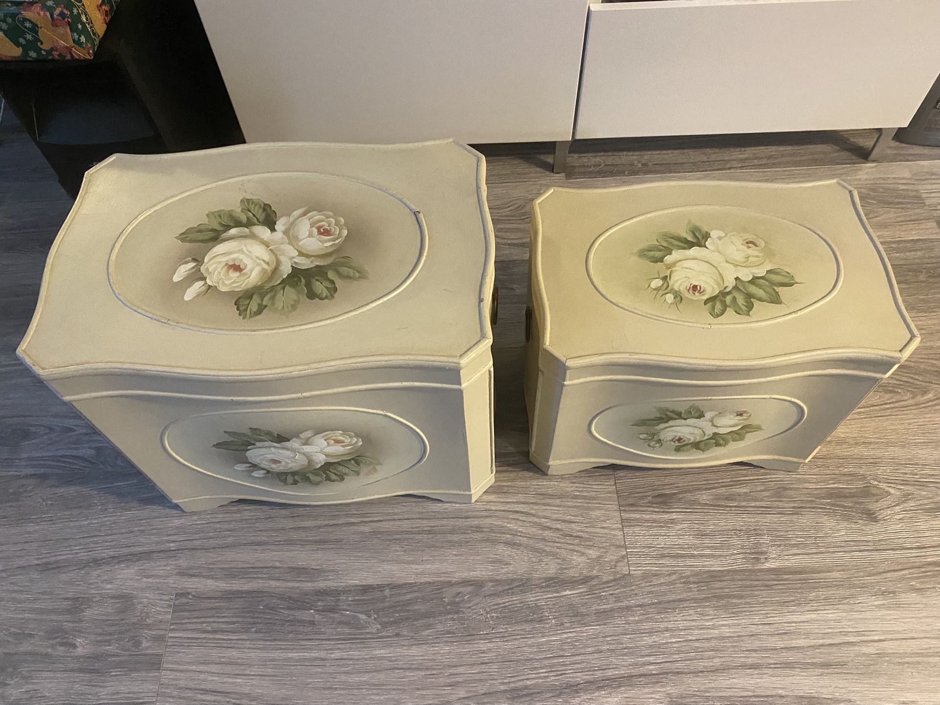 Beautiful Sturdy Decorative Wood Storage Boxes With A Suede Lining Inside