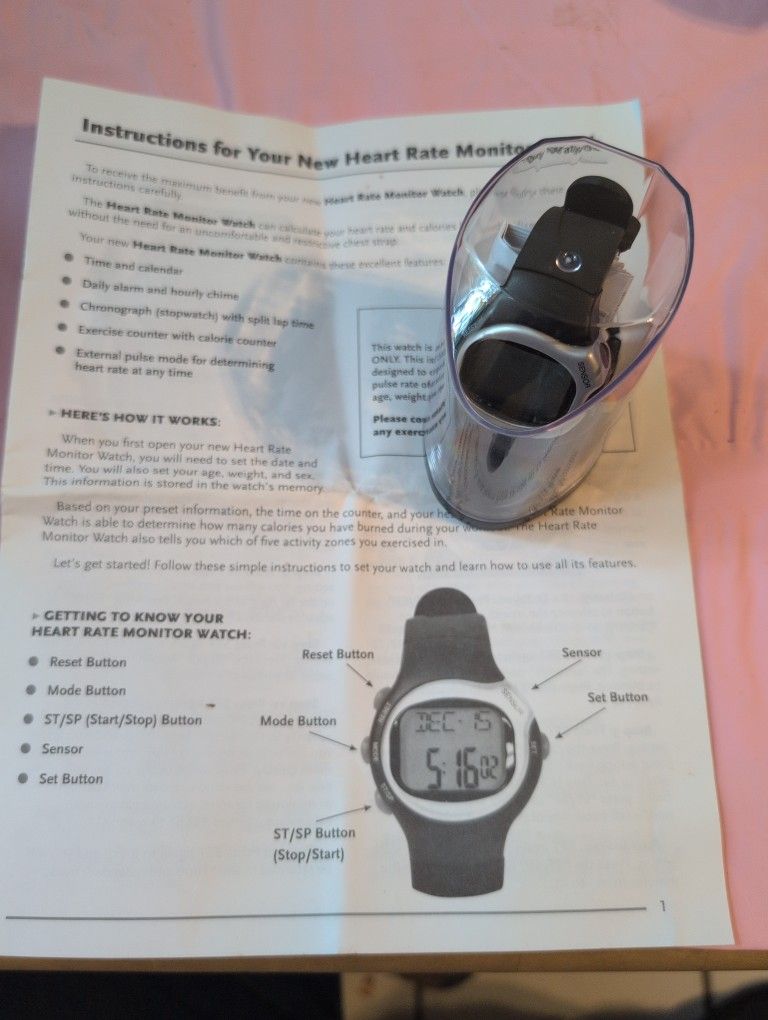New Heart Rate Monitor Watch