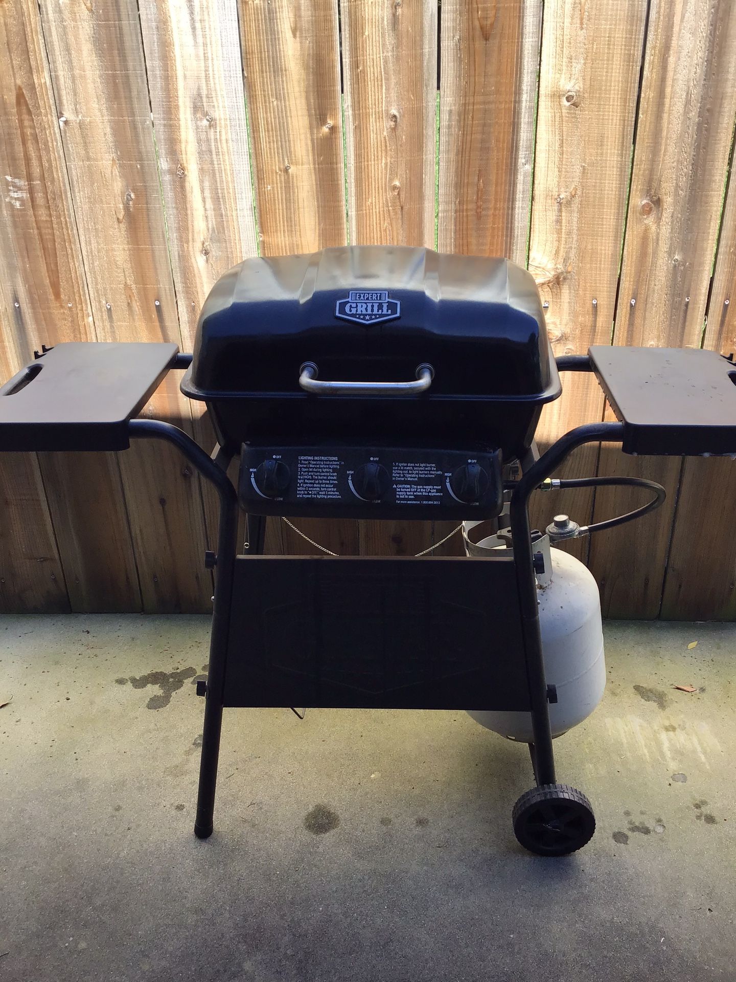 Bbq Grill And Propane Tank