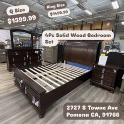 Solid Wood Bedroom Set 