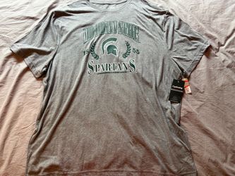 Michigan State University Spartans NCAA Gray Shirt; Men’s 3XL