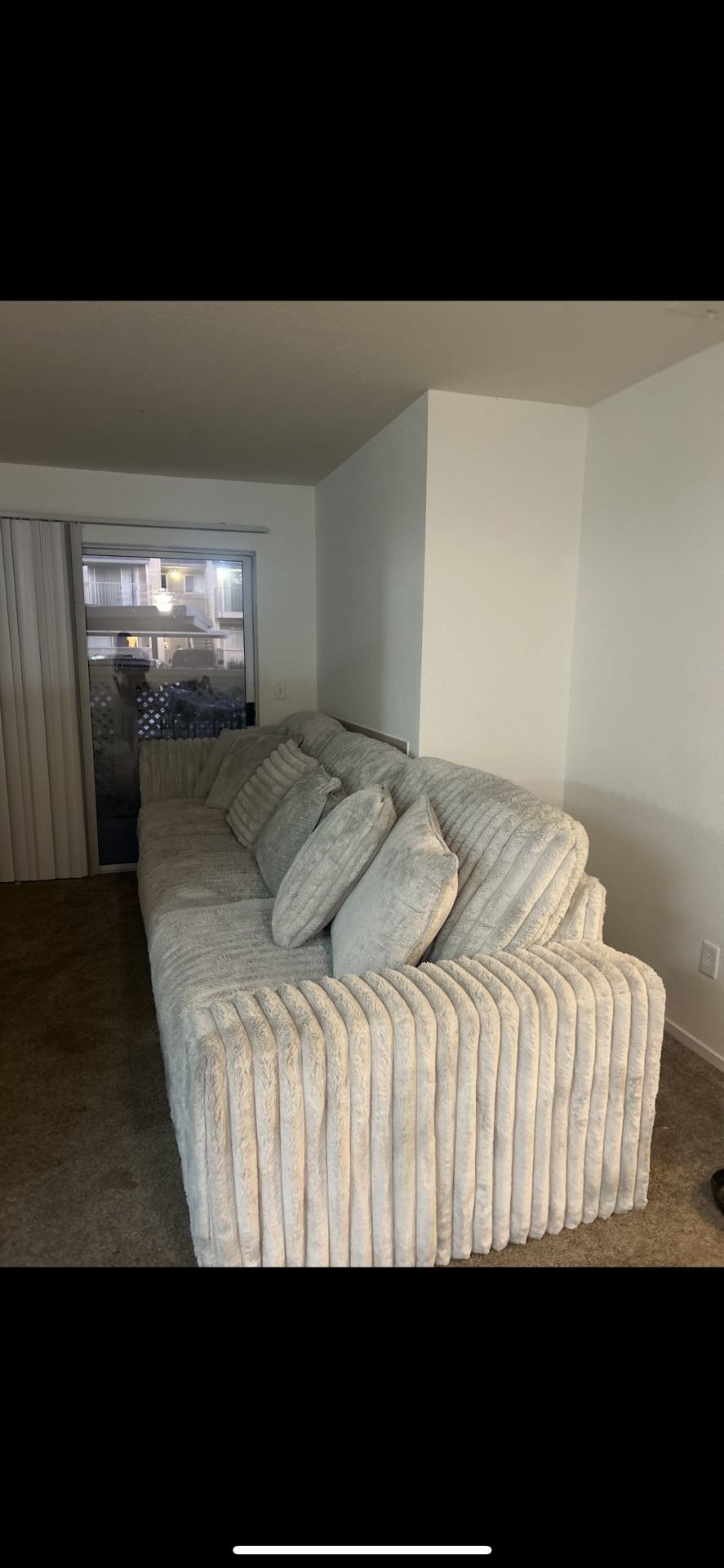 Fluffy Sectional Couch