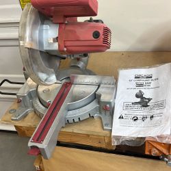 Chicago 10 inch compound a slide mitre saw