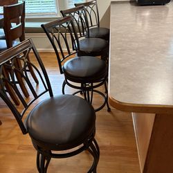 4 Bar Stools, Counter Height