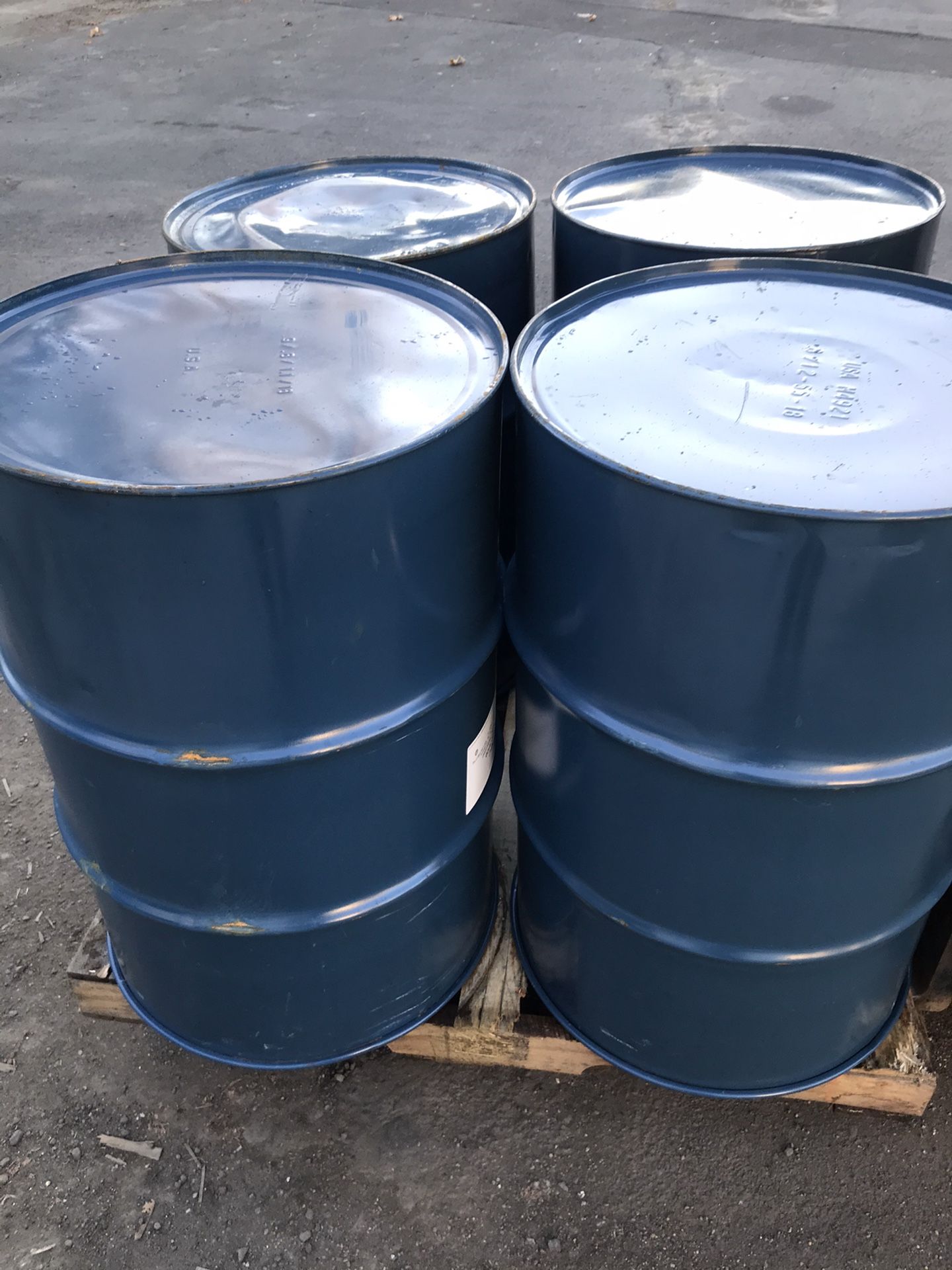 Steel 55 gallon drums